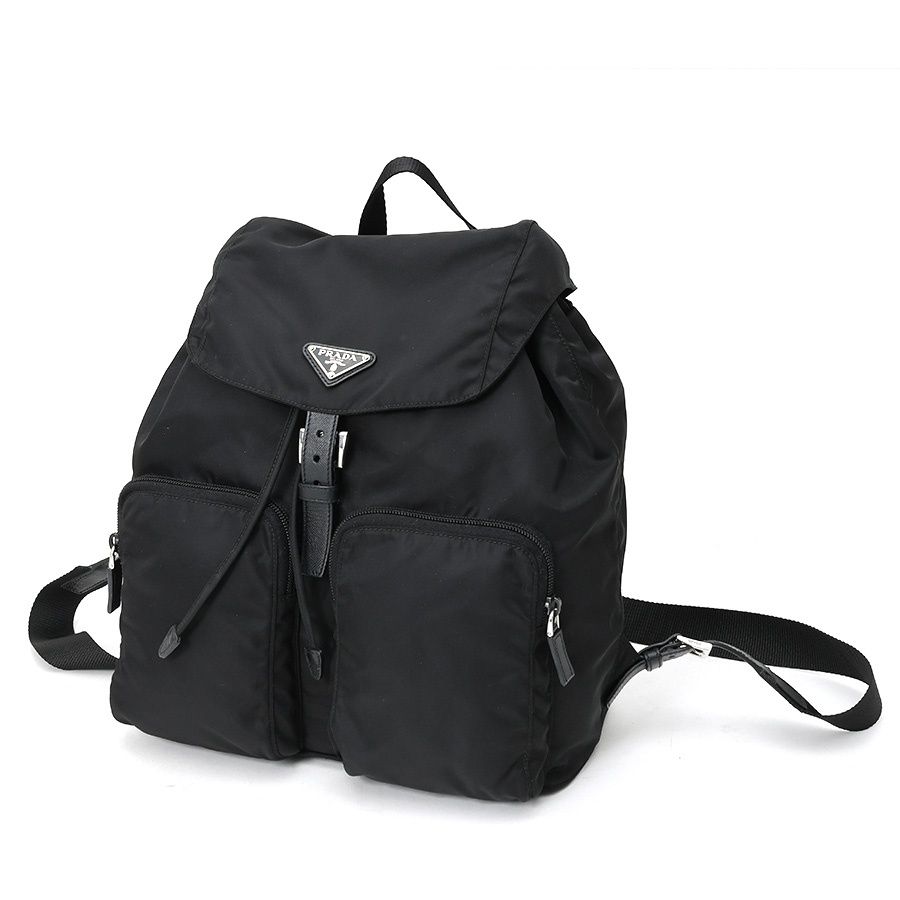 プラダ / PRADA　バックパック / リュックサック　1BZ005　ナイロン　ブラック 【中古】