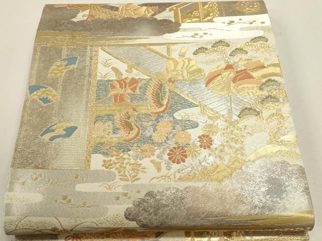 平和屋本店▼六通柄袋帯　純金二重引箔紋　正絹　逸品　DABJ6056sf 11,319円