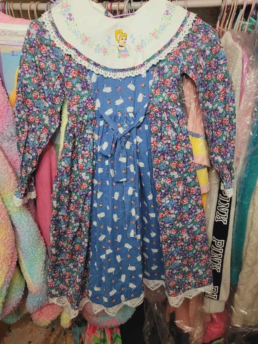 ディズニー シンデレラ 花柄 ワンピース 輸入 5t
