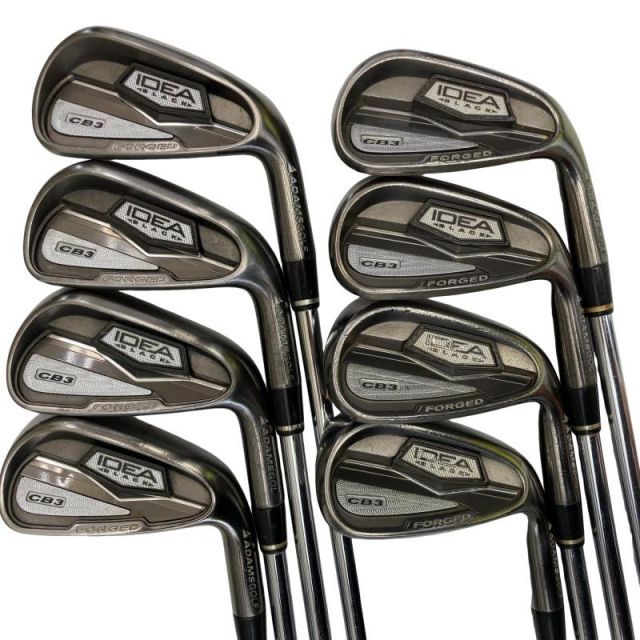 【中古】 アダムスゴルフ IDEA BLACK CB3 8S USA アイアンセット IR KBS TOUR 90 (フレックスR) メンズ 男性用 右利き 右用 Cランク ゴルフクラブ