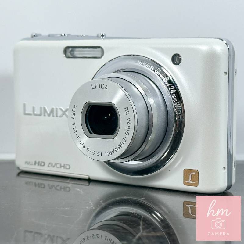 Panasonic LUMIX DMC-FX77 リリーホワイト 1210万画素 光学5倍ズーム 広角24mm F2.5 HD動画 3.5型タッチパネル コンパクトデジタルカメラ パナソニック ルミックス