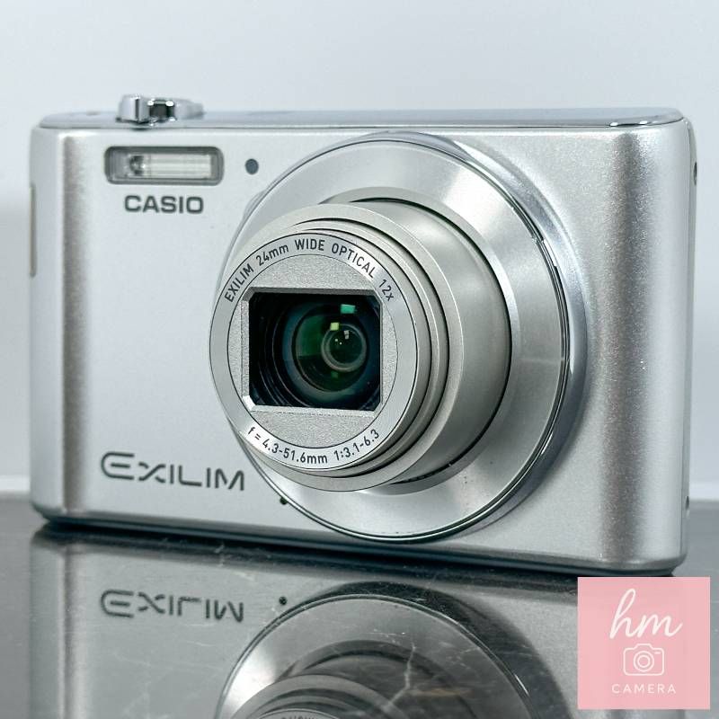 [Good Condition] CASIO EXILIM EX-ZS210 Silver 16.10 Million Pixels Optical 12x Zoom Wide Angle 24mm Lens Shift VR Makeup Mode Compact Digital Camera Casio Xilim