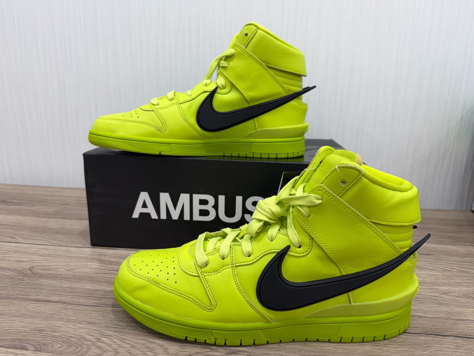 新品 未使用 NIKE DUNK HI AMBUSH Flash Lime 29cm