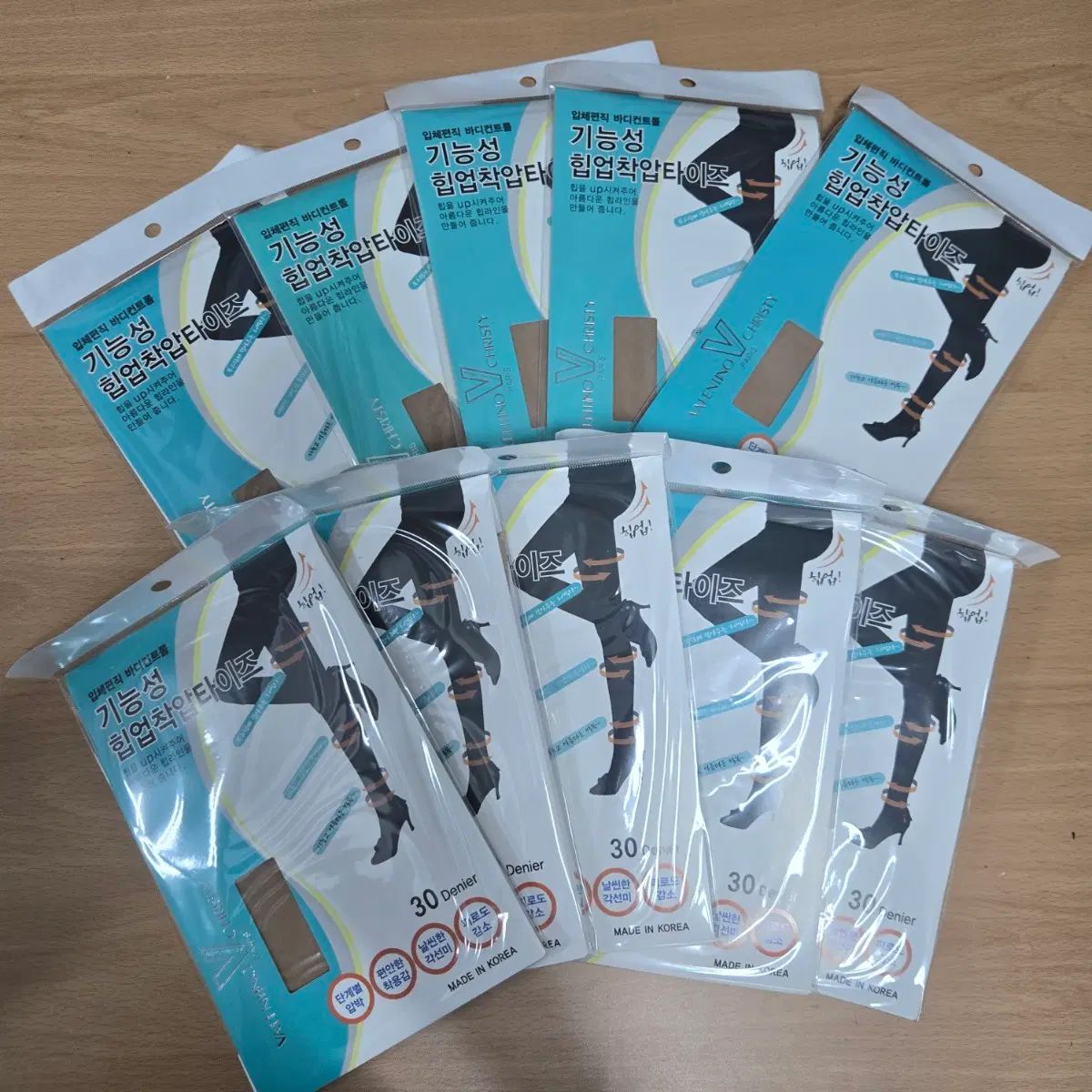 ヒップUP 着圧タイツ (10枚) 30デニール 6,374円