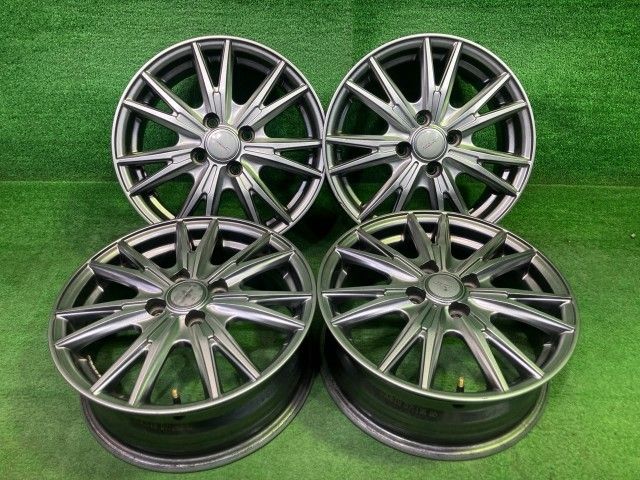 ベルバ ｽｲﾌﾄ ﾌｨｯﾄ ホイール アルミ シルバー 15インチ 5.5J 4穴 4本 100 +50 12,874円