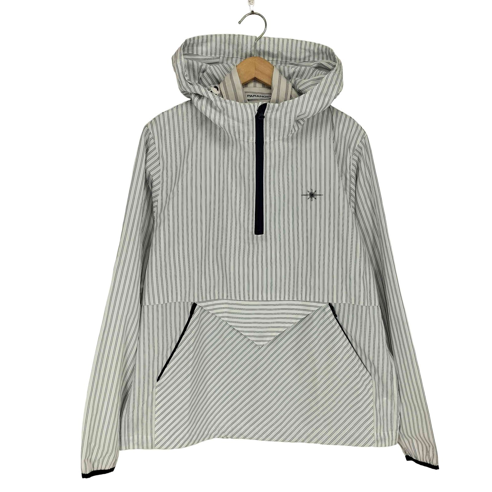 パラノイド PARANOID 26SS docking stripe shirt anorak parka ドッキング ストライプ シャツ アノラック パーカ メンズ M