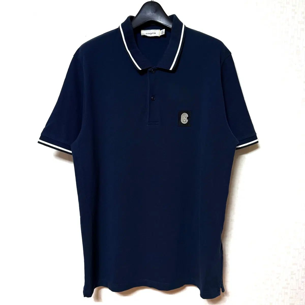 M 95 コーチ カラーTシャツ 半袖Tシャツ ネイビー coach