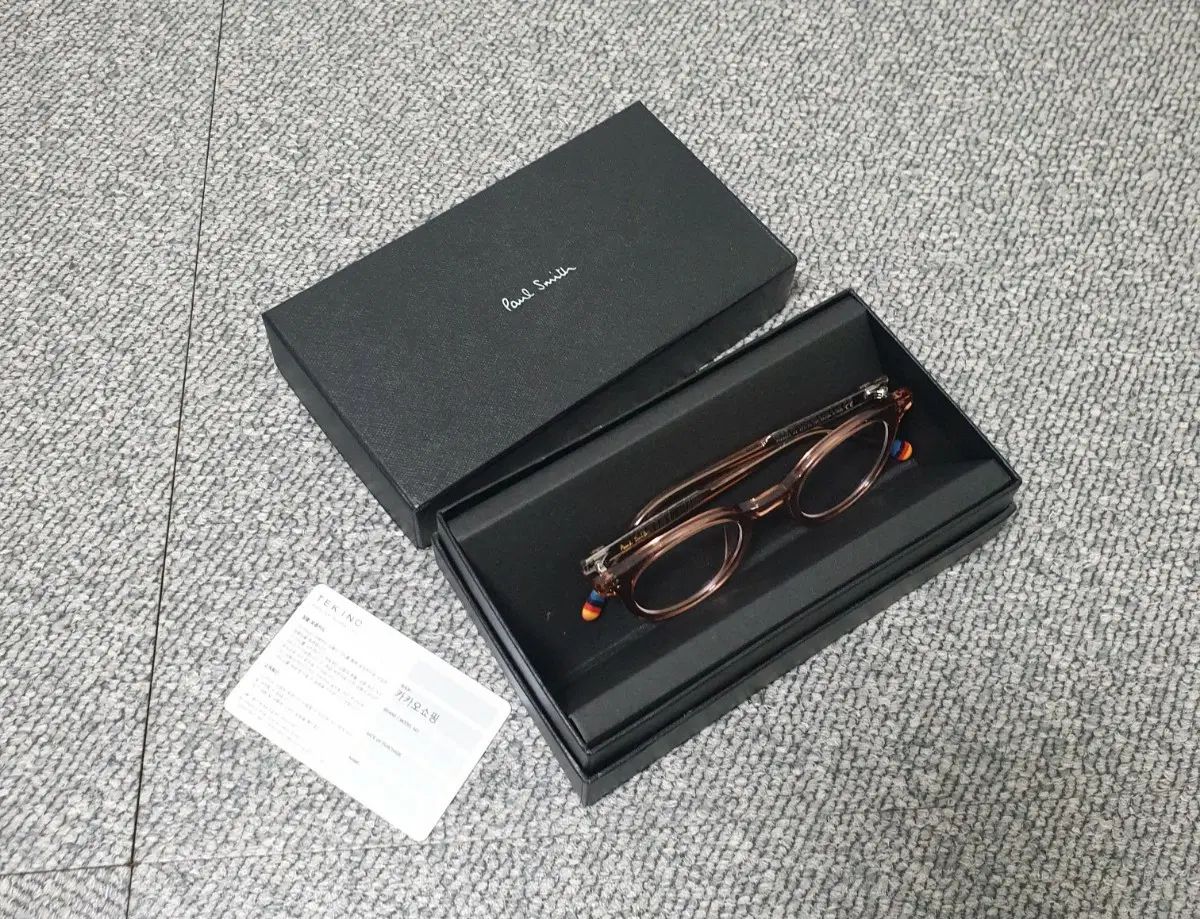 ポール・スミス PSKS 015 ピンク クリア メガネ 出品