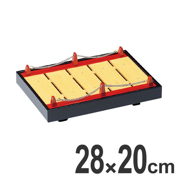 盛器 木製 9寸 渡月盛橋 越前漆器 皿 食器 刺身 お造り 盛り皿 業務用 （ 盛り込み 盛り器 器 お皿 角皿 長方形 盛皿 黒 赤 漆器 和食 飲食店 旅館 民宿 盛り うつわ ）