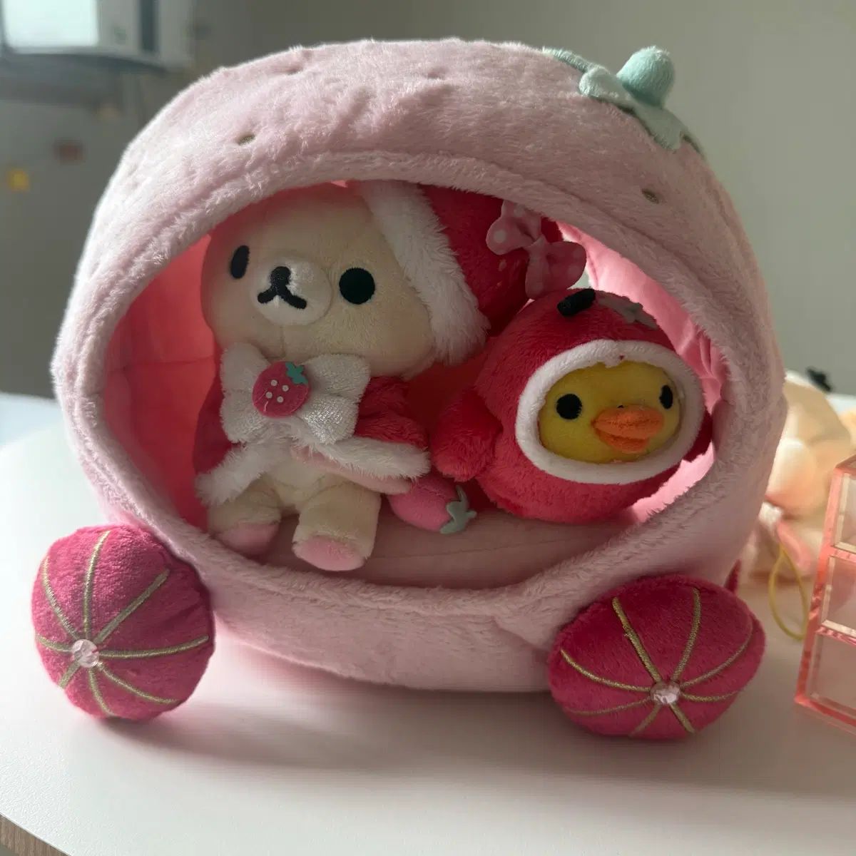 コリラックマ 딸기마차 ぬいぐるみ