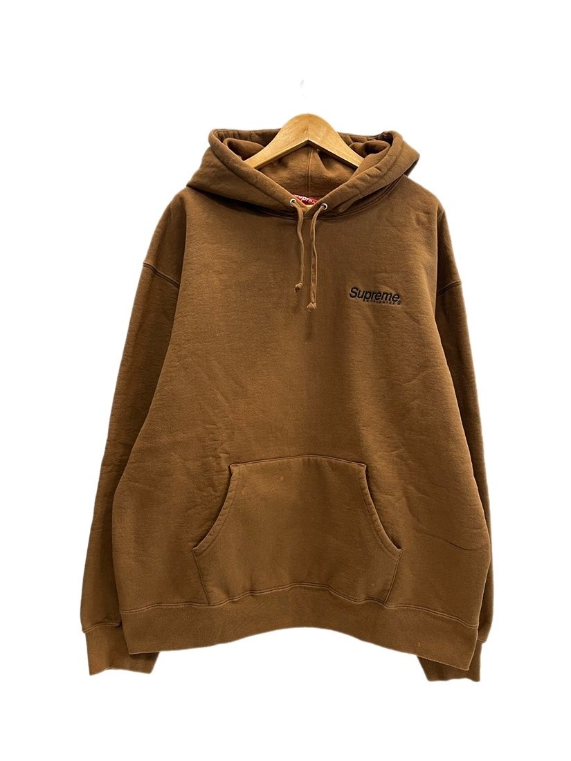シュプリーム SUPREME Worldwide Hooded Sweatshirt ワールドワイド フーディ スウェットシャツ プルオーバー パーカー 茶 ロゴ XXL パーカ ブラウン 3Lサイズ 101MT-6728