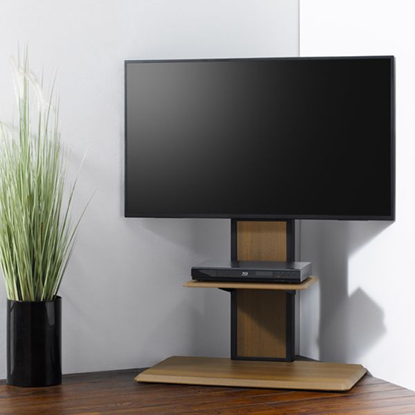 テレビ台 壁寄せ 壁面 テレビスタンド 65V型対応 ベース幅85cm （ TV台 TVボード ＴＶスタンド 壁よせ 壁 ＴＶラック テレビボード 配線収納 棚付き シンプル おしゃれ オシャレ ベージュ ブラック 茶 黒 家具 木目 ）