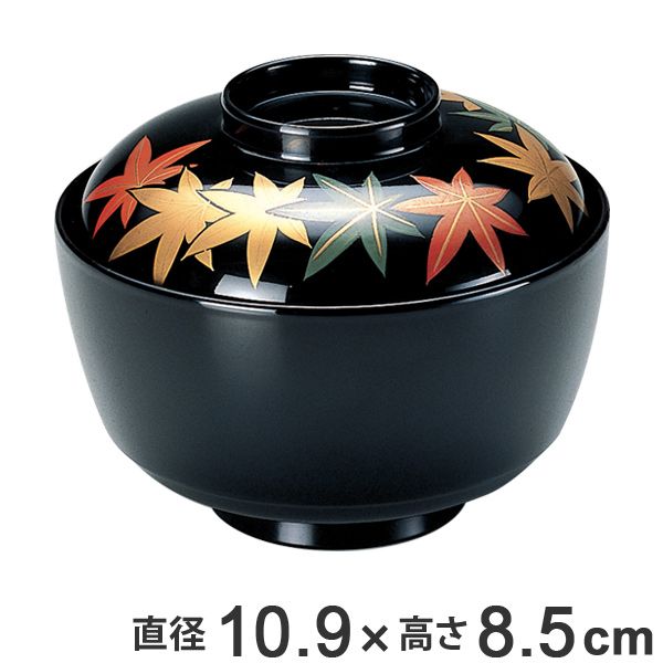 吸物椀 木製 松川椀 紅葉 本漆塗 手描き磨蒔絵 お椀 食器 業務用 （ 椀 汁椀 味噌汁椀 吸物 吸い物 本漆塗 味噌汁 蓋付き 漆 塗り 漆塗り 漆器 和食器 和風 懐石 懐石料理 飲食店 料亭 旅館 ） 28,392円