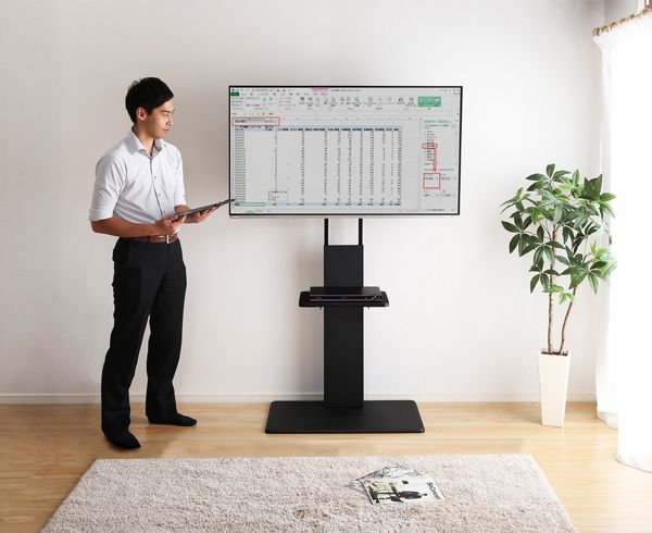 TVスタンド ハイタイプ 棚付 60インチ対応 壁寄せ テレビ台 WAT （ TV台 テレビスタンド テレビボード TVボード ＴＶスタンド 壁よせ 高さ調節 TVラック テレビラック 壁 壁面 ラック 収納 モダン スタイリッシュ おしゃれ ）