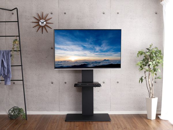 TVスタンド ハイタイプ 棚付 60インチ対応 壁寄せ テレビ台 WAT （ TV台 テレビスタンド テレビボード TVボード ＴＶスタンド 壁よせ 高さ調節 TVラック テレビラック 壁 壁面 ラック 収納 モダン スタイリッシュ おしゃれ ）
