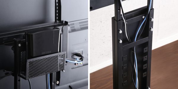 TVスタンド ハイタイプ 棚付 60インチ対応 壁寄せ テレビ台 WAT （ TV台 テレビスタンド テレビボード TVボード ＴＶスタンド 壁よせ 高さ調節 TVラック テレビラック 壁 壁面 ラック 収納 モダン スタイリッシュ おしゃれ ）