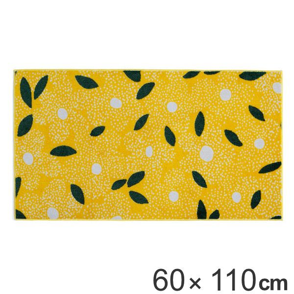 玄関マット 60×110cm 厚さ 8mm 屋内 Kobe Muoto Collection Kukkalaulu （ 薄型 洗える 滑り止め ラグ ドアマット キッチン リビング インテリア おしゃれ 室内 水洗い 洗濯機 吸水 エントランス 洗面所 ）