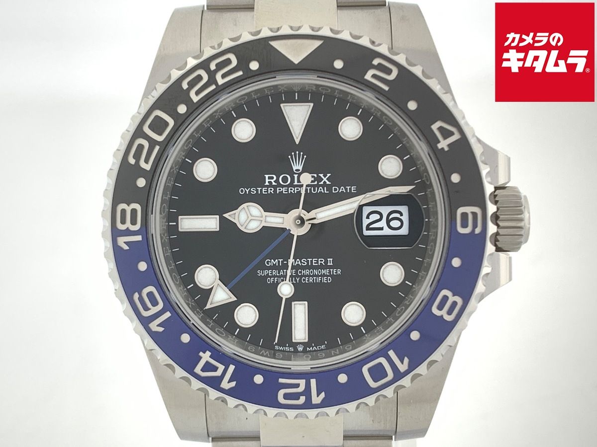 【中古】 【新品同様】 ロレックス(ROLEX) GMTマスターII ブラック 126710BLNR ステンレス OB ブラック/ブルーベゼル