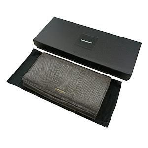 SAINT LAURENT サンローラン 二つ折り財布 長財布 ウォレット ブラウン系 G00447