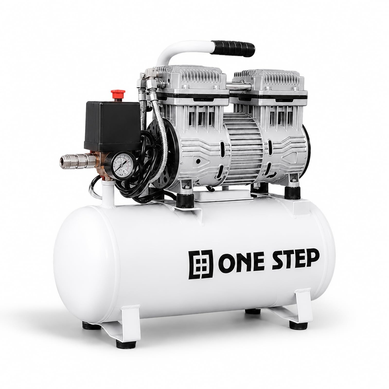 【12L・ シリース?累計35,000台突破 】 clasimple エアコンプレッサー オイルレス 100V 大容量 タンク付き 低騒音 DIY 車整備 工具 空気入れ 【日本企業】 (? 12L (白))pms ae9452f4