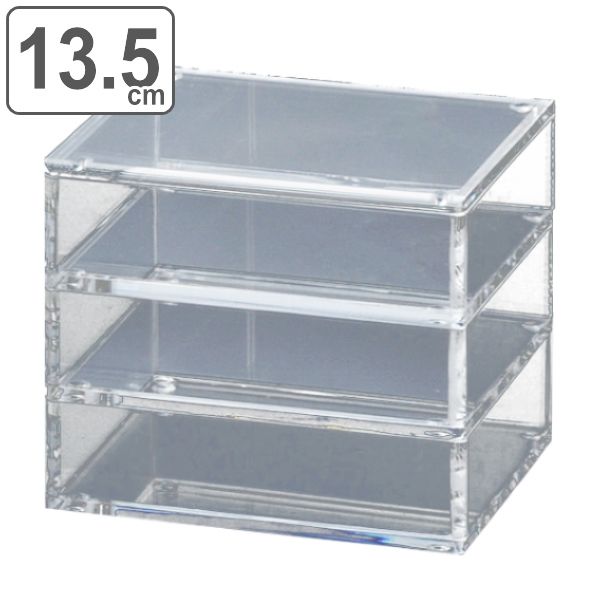 お重 13.5cm S M.STYLE 食器 和食器 プラスチック製 （ 重箱 角 ミニサイズ スクエア 三段 アクリル 透明 おせち 三段重 料理箱 お重箱 3段 高級 アクリル製 おせち料理 和食 おしゃれ モダン ）