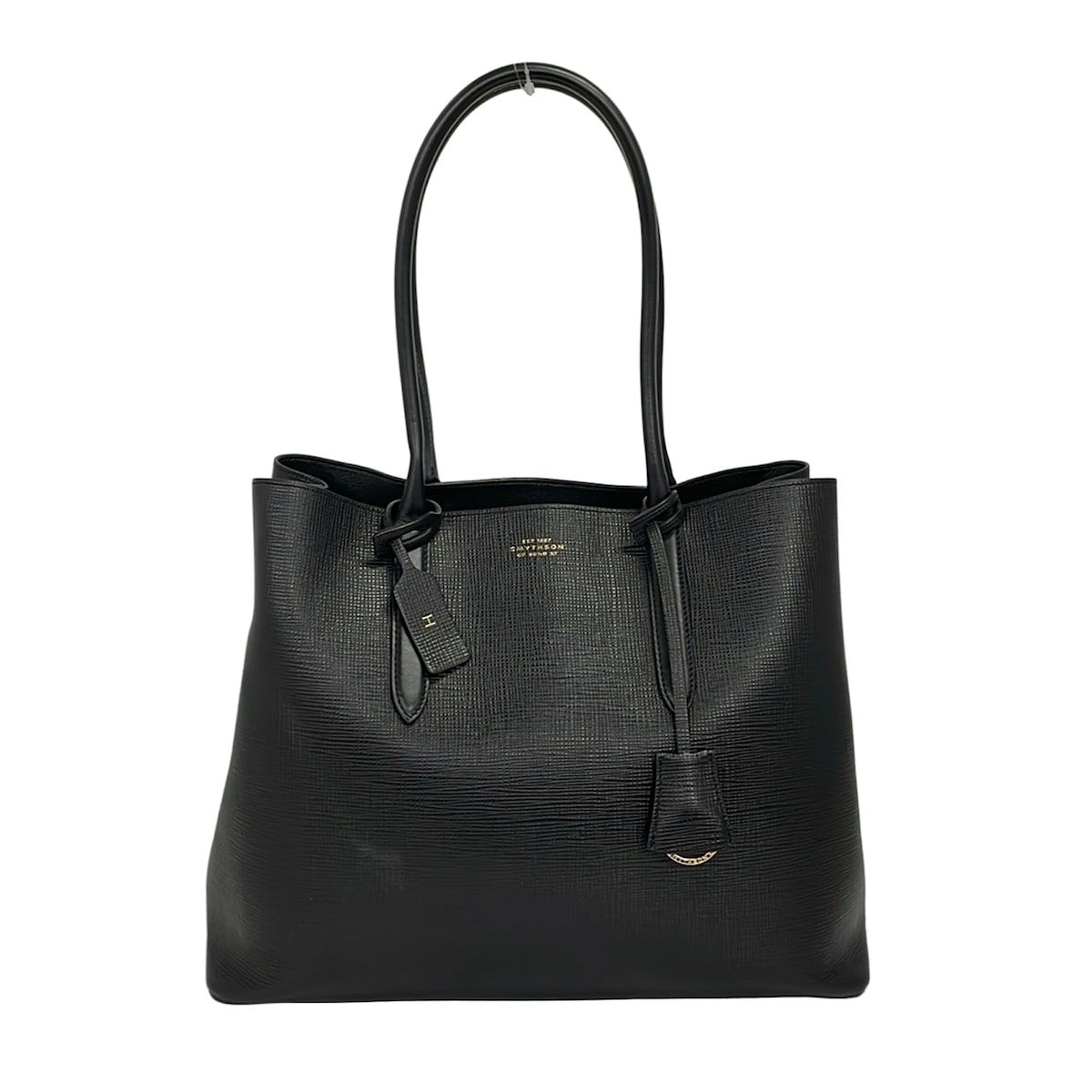 SMYTHSON(スマイソン) トートバッグ - 黒 レザー