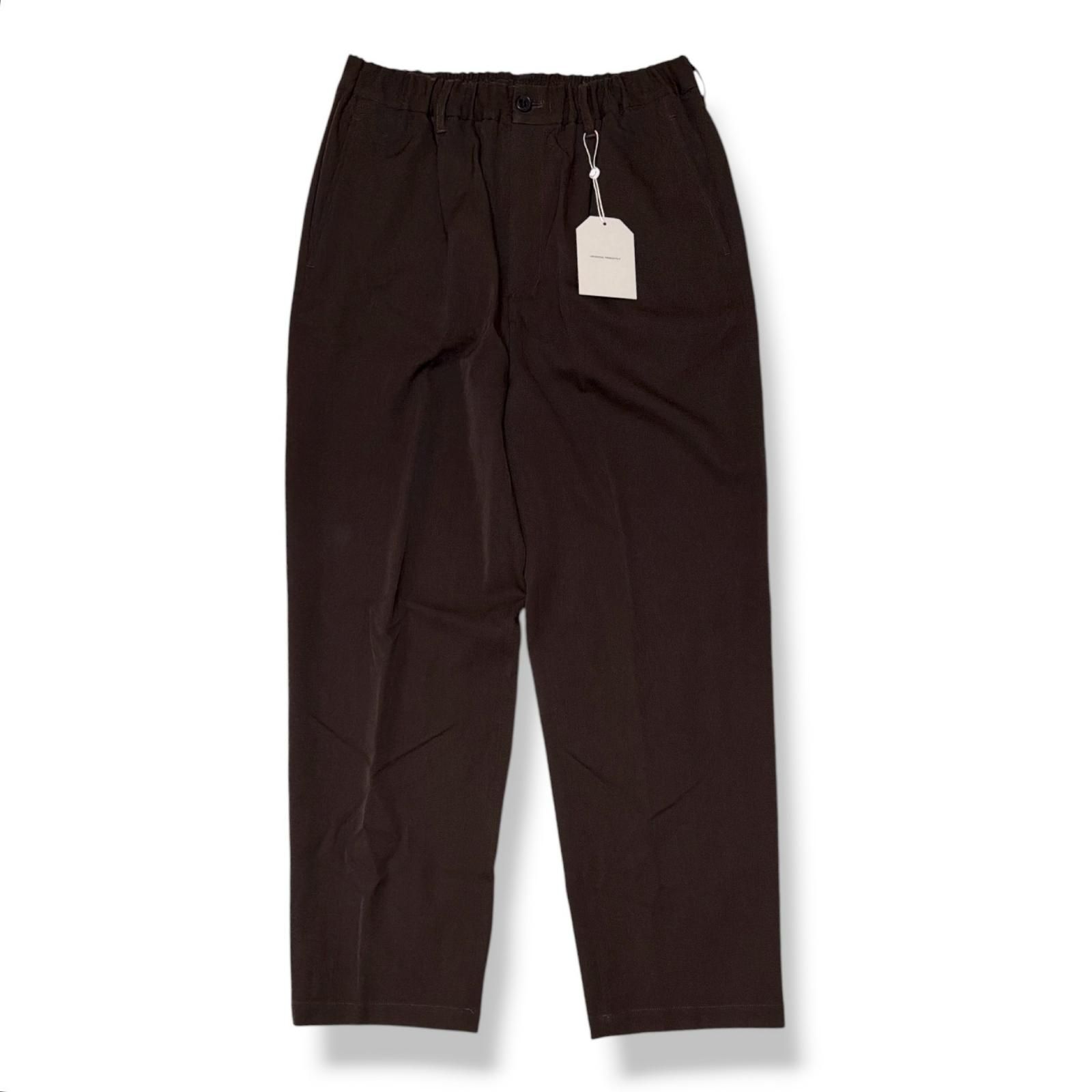 参考上代37400円 未使用 UNIVERSAL PRODUCTS WOOL EASY TROUSERS ウールイージースラックス パンツ ユニバーサルプロダクツ 253-60503 ブラウン 3 （21868M）