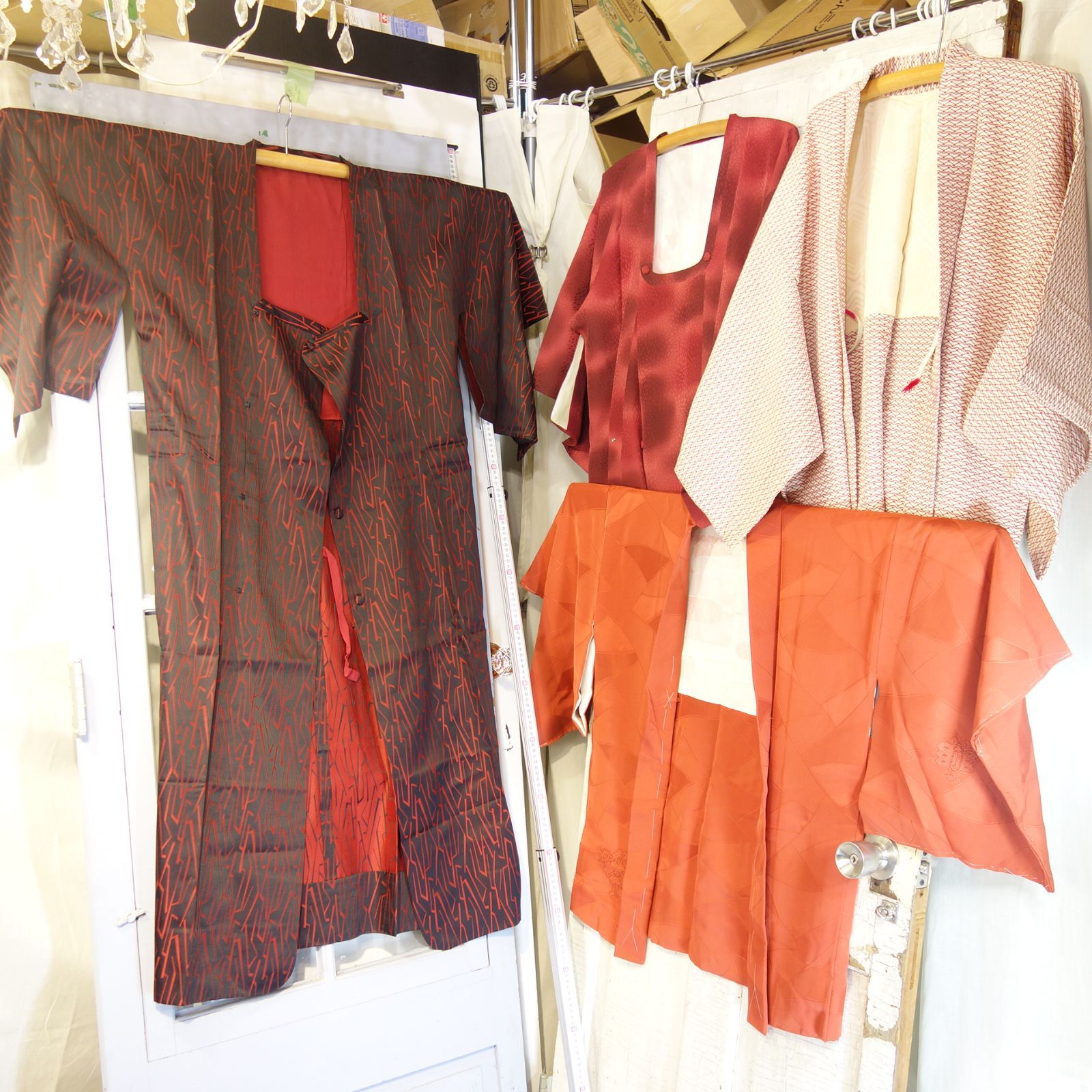 【新品・未使用】雨ゴート 道行羽織 和服 和装 着物 長期保管品 経年劣化あり リメイク素材・生地にも M384