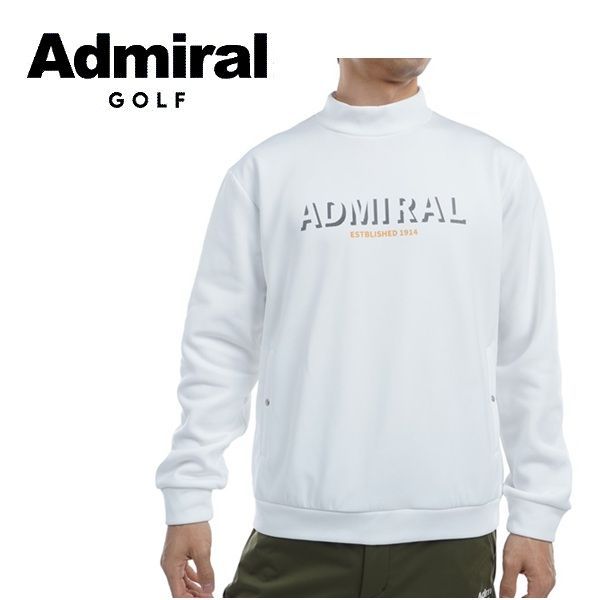 アドミラル ゴルフ メンズ ロゴモックネック スウェット ADMIRAL GOLF ADMA492 秋冬モデル ホワイト(00) 6,424円