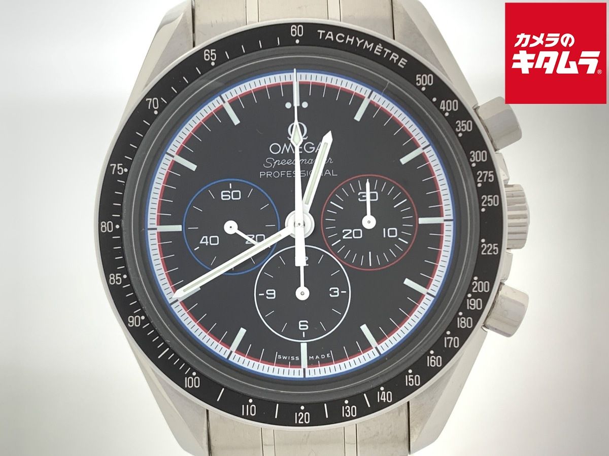 【中古】 【並品】 オメガ(OMEGA) スピードマスター プロフェッショナル ブラック 311.30.42.30.01.003 ステンレススティール アポロ15号 40周年記念