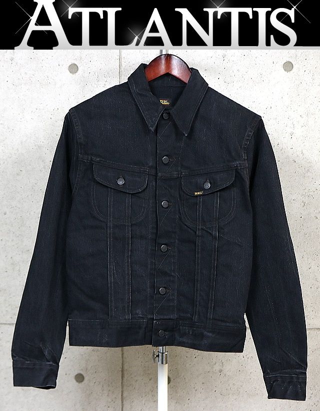 RALPH LARUREN 銀座店 ラルフローレン RRL 271-J デニム ジャケット メンズ size:S 黒 104167 32,435円