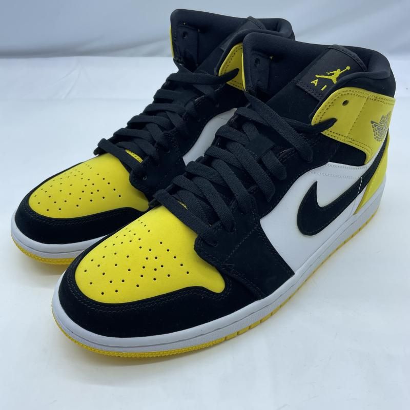 【中古】NIKE AIR JORDAN 1 MID Yellow Toe Black サイズ28cm 852542-071 ナイキ イエロー ブラック[19] 11,019円