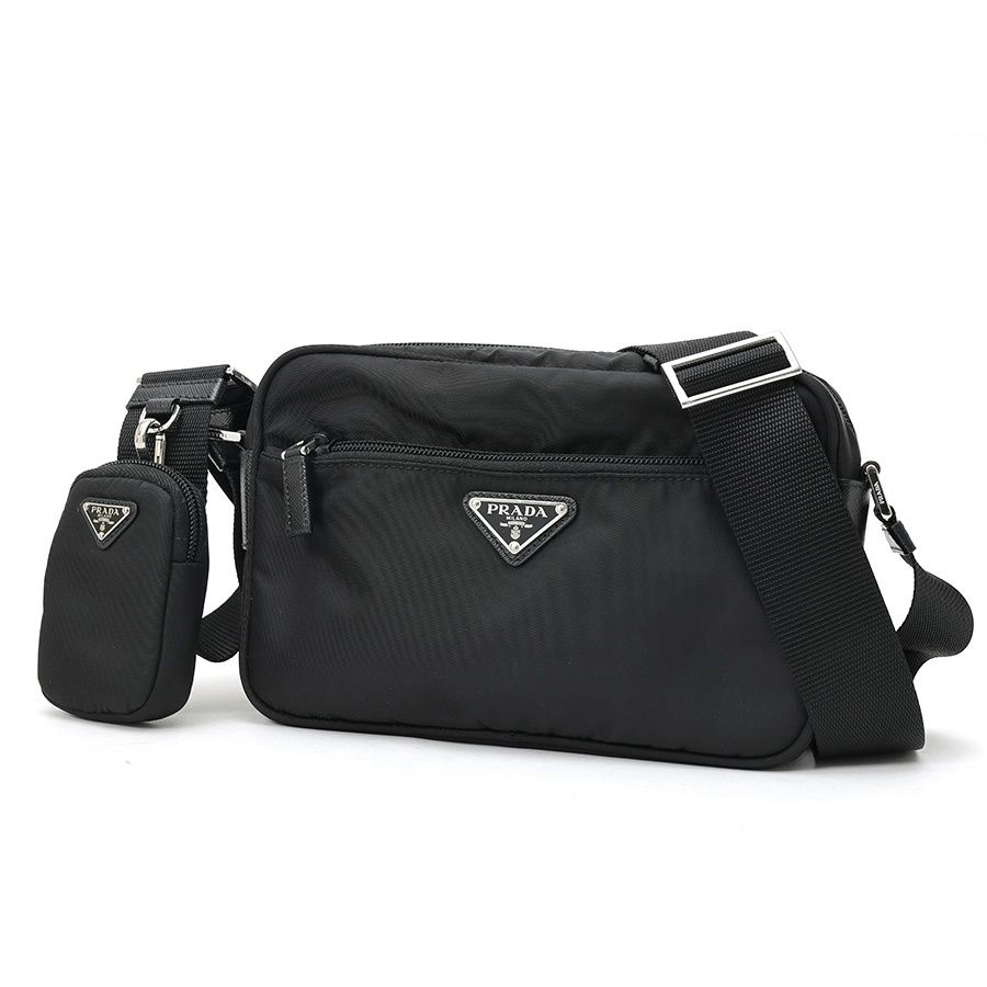 プラダ / PRADA　Re-Nylon ショルダーバッグ / カメラバッグ　1BC167　ナイロン　ブラック 【中古】 108,900円