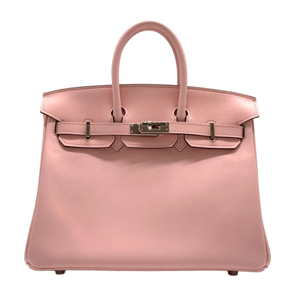 エルメス バーキン25 ハンドバッグ ローズサクラ シルバー金具 スイフト Z刻印 中古 HERMES 1,505,000円