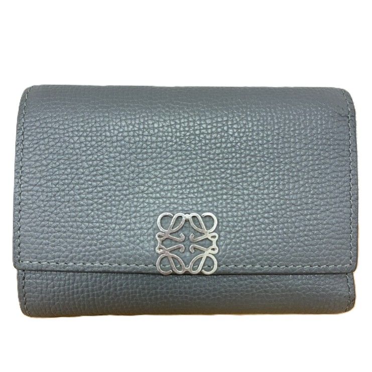 ♪LOEWE ロエベ 三つ折り財布 グレー ウォレット