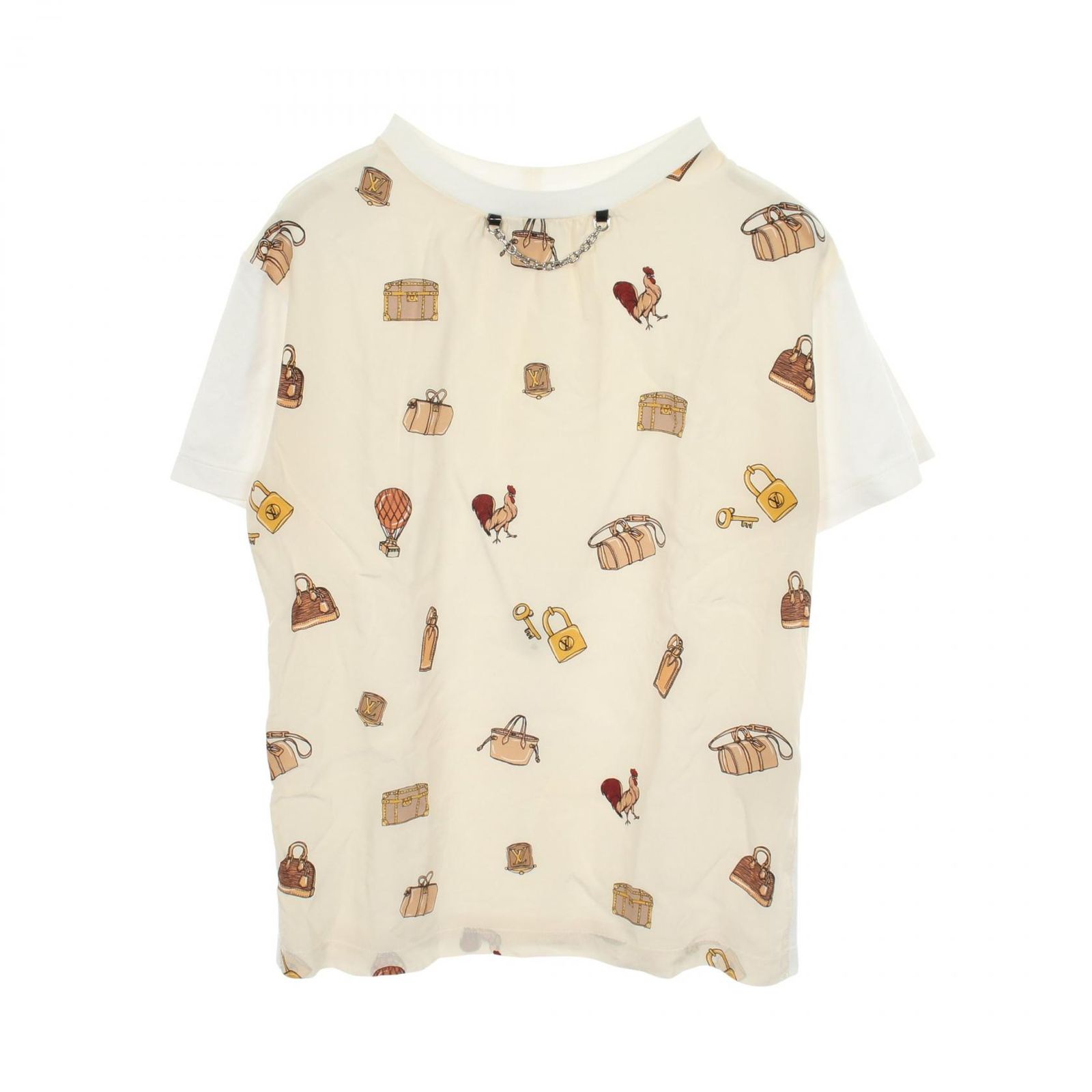LOUIS VUITTON ルイ・ヴィトン トラベルグラフィック チェーン付き 半袖Tシャツ