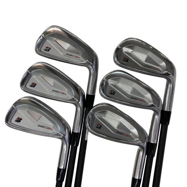 【中古】 ブリヂストン BRIDGESTONE 242CB+ 6S アイアンセット IR 純正特注シャフト (フレックスS) メンズ 男性用 右利き 右用 Cランク ゴルフクラブ