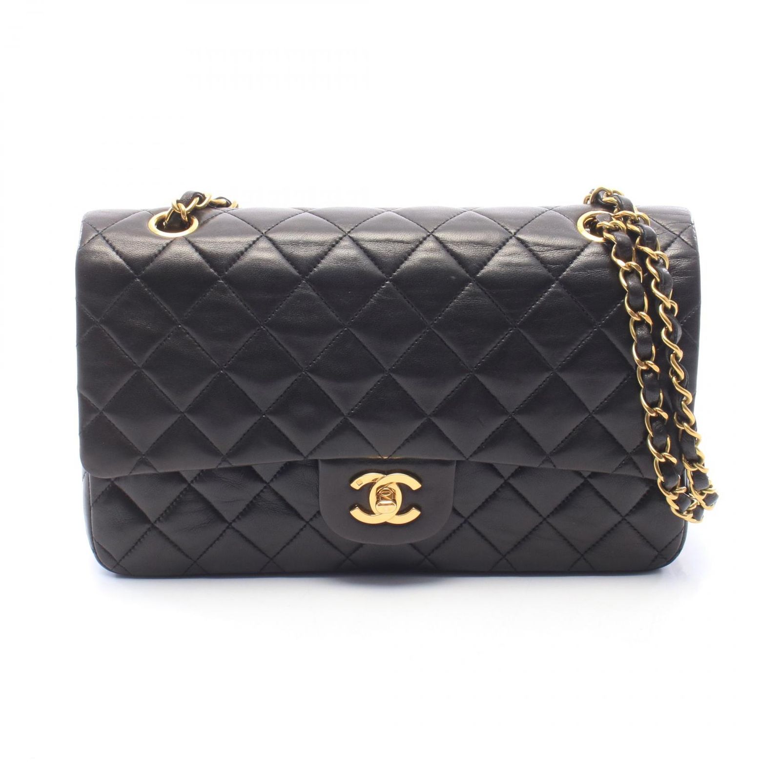 CHANEL シャネル マトラッセ Wフラップ ショルダーバッグ