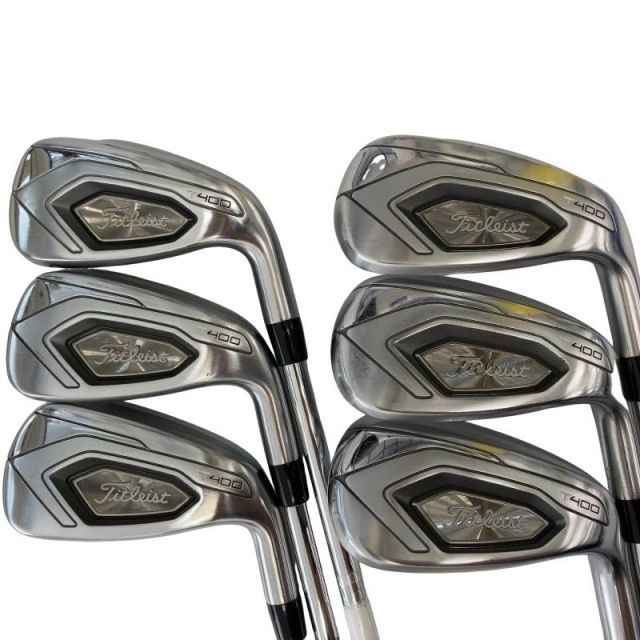 【中古】 タイトリスト Titleist T400 7S アイアンセット IR NS PRO ZELOS 7 (フレックスS) メンズ 男性用 右利き 右用 Cランク ゴルフクラブ