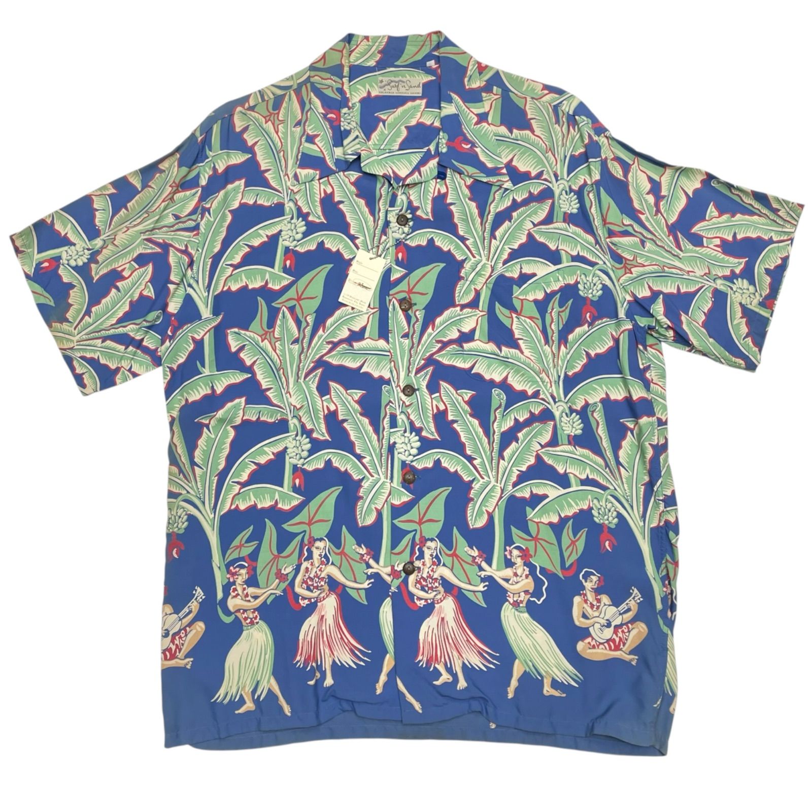 未使用品 Lサイズ SUN SURF SPECIAL EDITION M32116 KALAKAUA S/S RAYON HAWAIIAN SHIRT TOGETU BRIDGE サンサーフ アロハシャツ ハワイアンシャツ カラカウア バナナツリー 10,952円