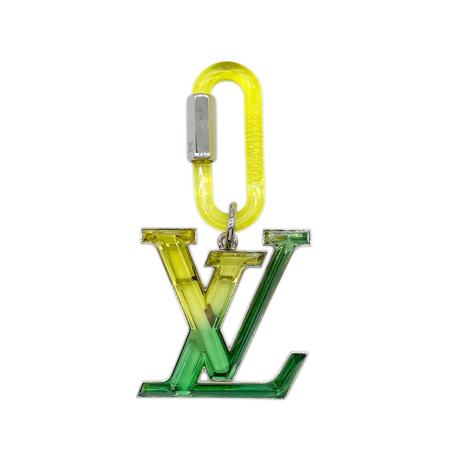 LOUIS VUITTON ルイ・ヴィトン ビジューサック LVプリズム バッグチャーム キーホルダー MP2366 プラスチック メタル グリーン ユニセックス 【中古】