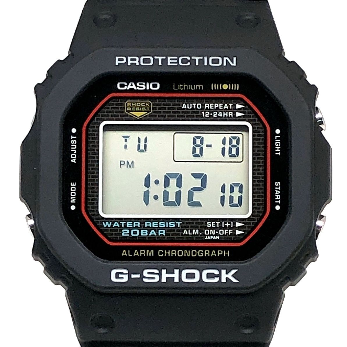 G-SHOCK ジーショック DW-5000R-1A 初代Gショック 復刻モデル スクリューバック 段無ベゼル LED 日本製 2024年12月発売 23,098円