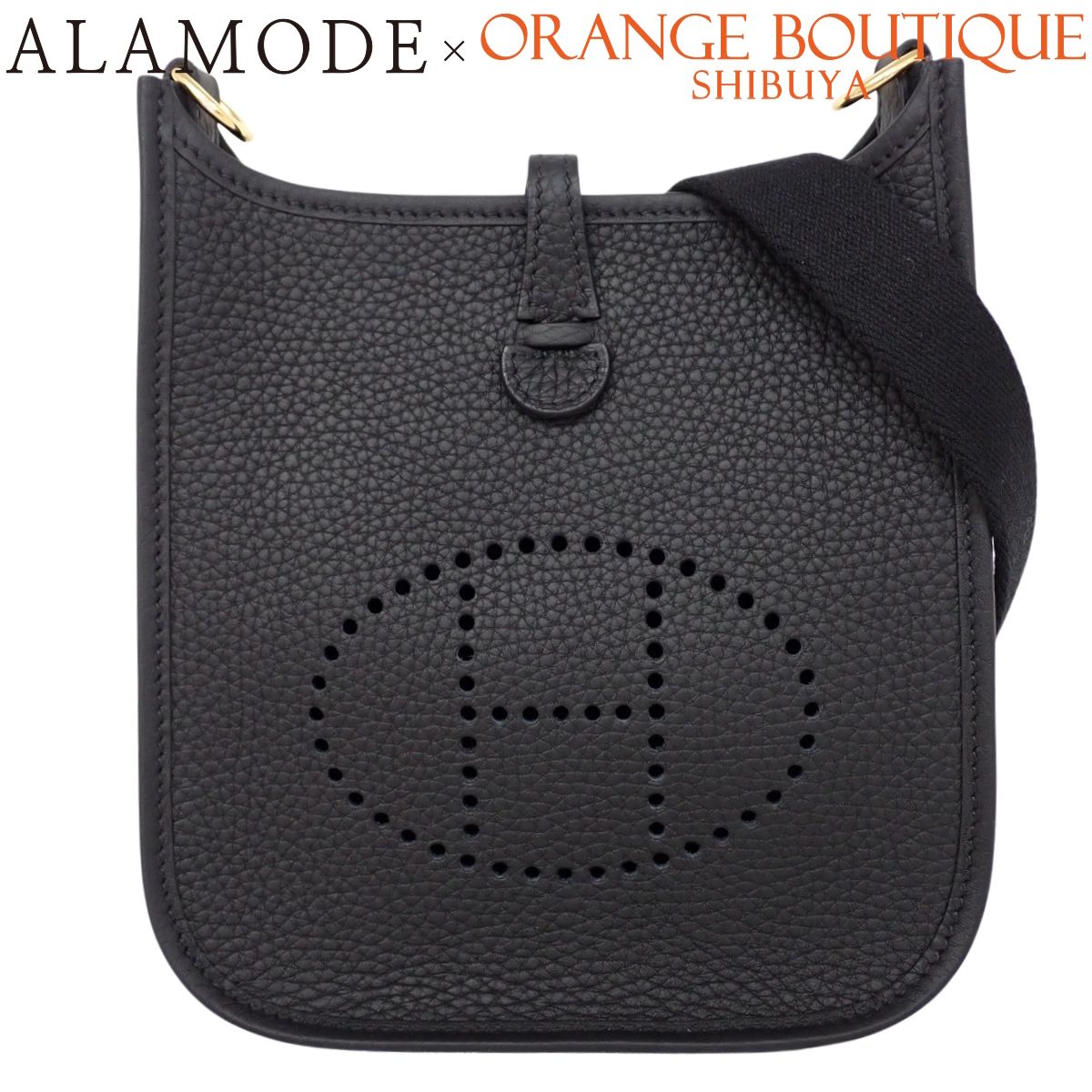 【未使用】HERMES(エルメス) エブリンTPM ブラック黒 トリヨンクレマンス ゴールド金具 K刻印 ショルダーバッグ 肩掛け 斜め掛け エヴリン レディース 40802215543【アラモード】