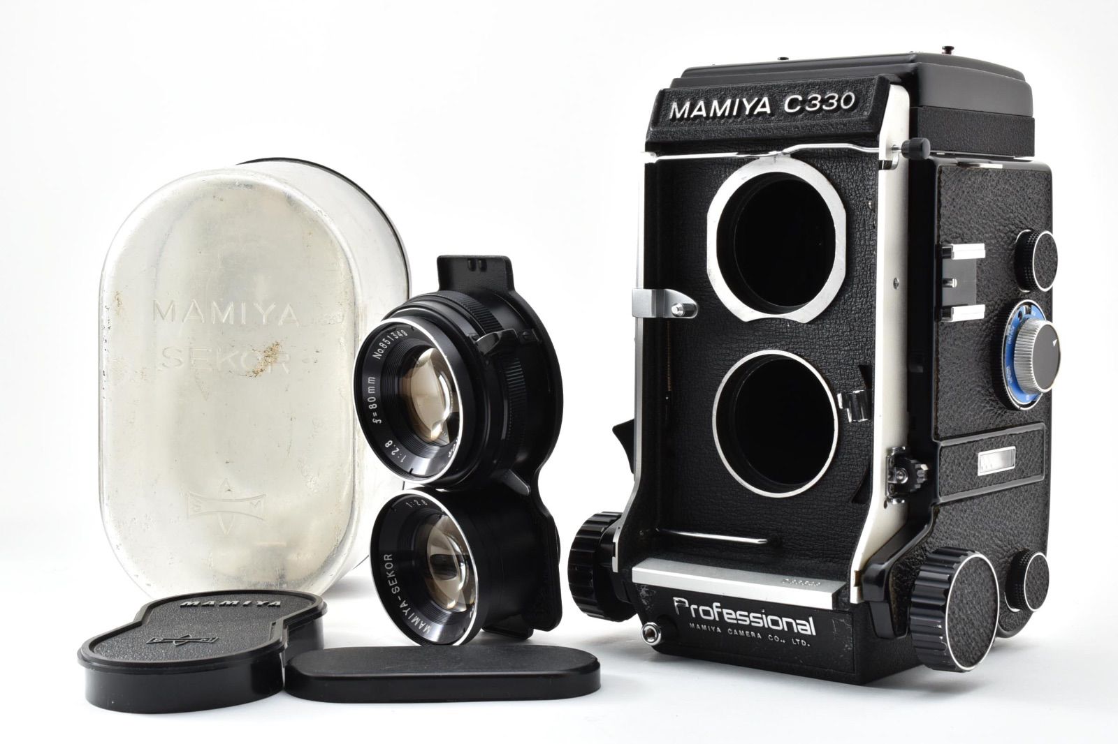 ★完動品★ MAMIYA マミヤ C330 Professional ボディ/ SEKOR 80mm F2.8 Blue Dot ブルードット 二眼レフ フィルムカメラ 中判カメラ ＃4768 42,237円