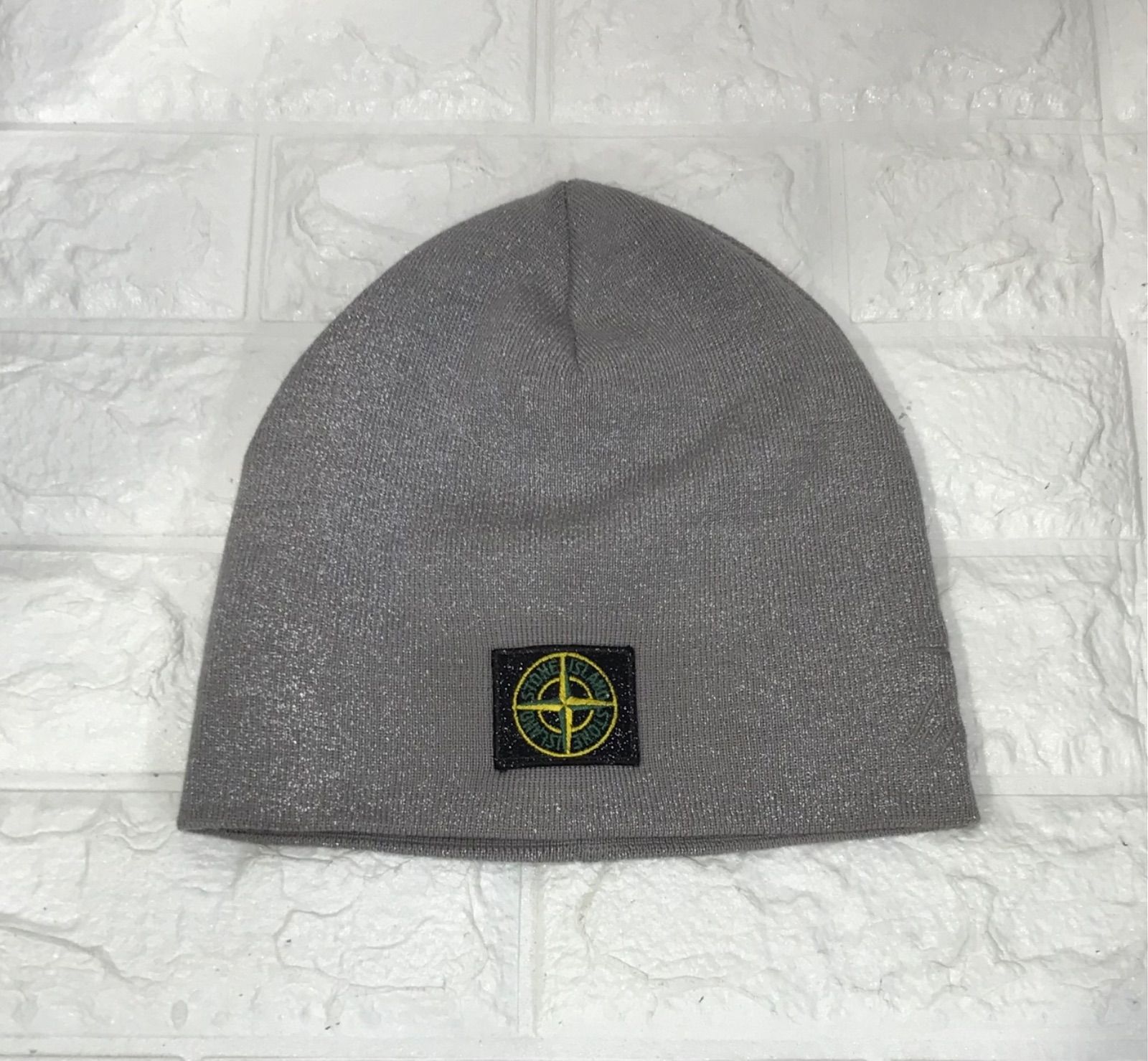 Supreme × Stone Island Reflective Beanie Grey シュプリーム