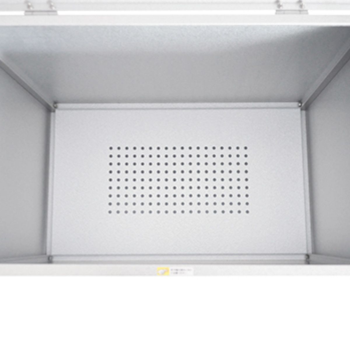 ゴミ収納庫 屋外用 126L 幅67cm （ ごみ箱 126リットル コンテナ 大容量 大型 ダストボックス 収納 屋外収納 ゴミ 収納庫 ゴミ置き場 日本製 ゴミ箱 物置 保管庫 倉庫 エクステリア 組立品 ホワイト 白 ガルバリウム 鋼板 ふた付き ）
