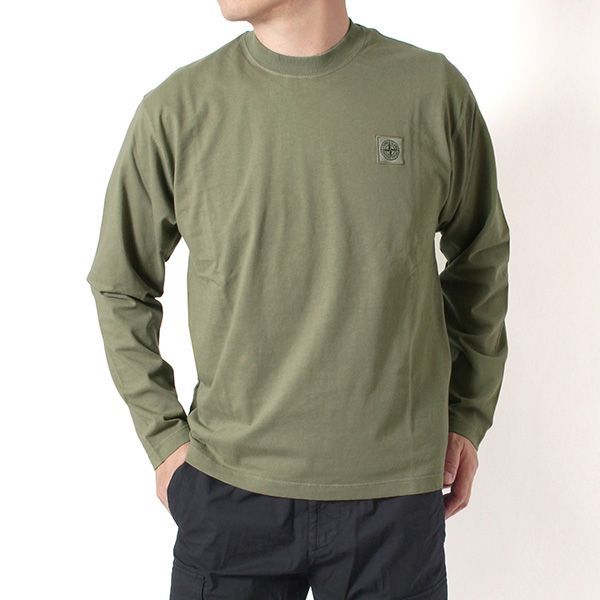 26AWモデル ストーンアイランド STONE ISLAND メンズ 長袖Tシャツ COMPASS コンパスロゴパッチ 【V005G MILITARY】 L2S152100007 S0500 V005G/【2026-27AW】