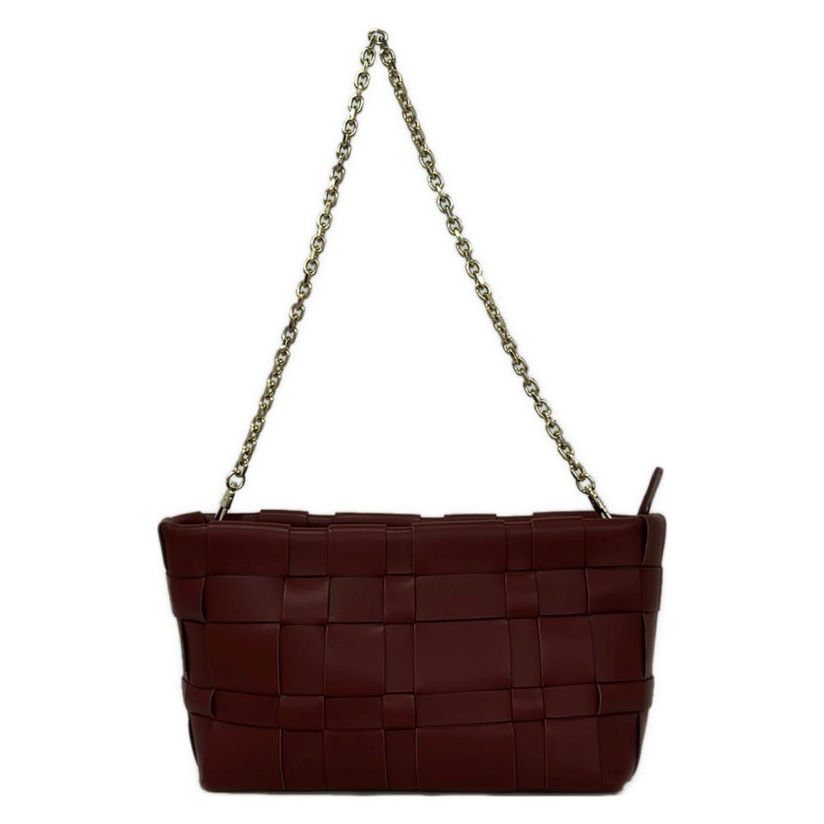 3.1 Phillip lim(スリーワンフィリップリム) ショルダーバッグ美品 オディタ ラティス ポーチ AP20-B910NBL ボルドー レザー