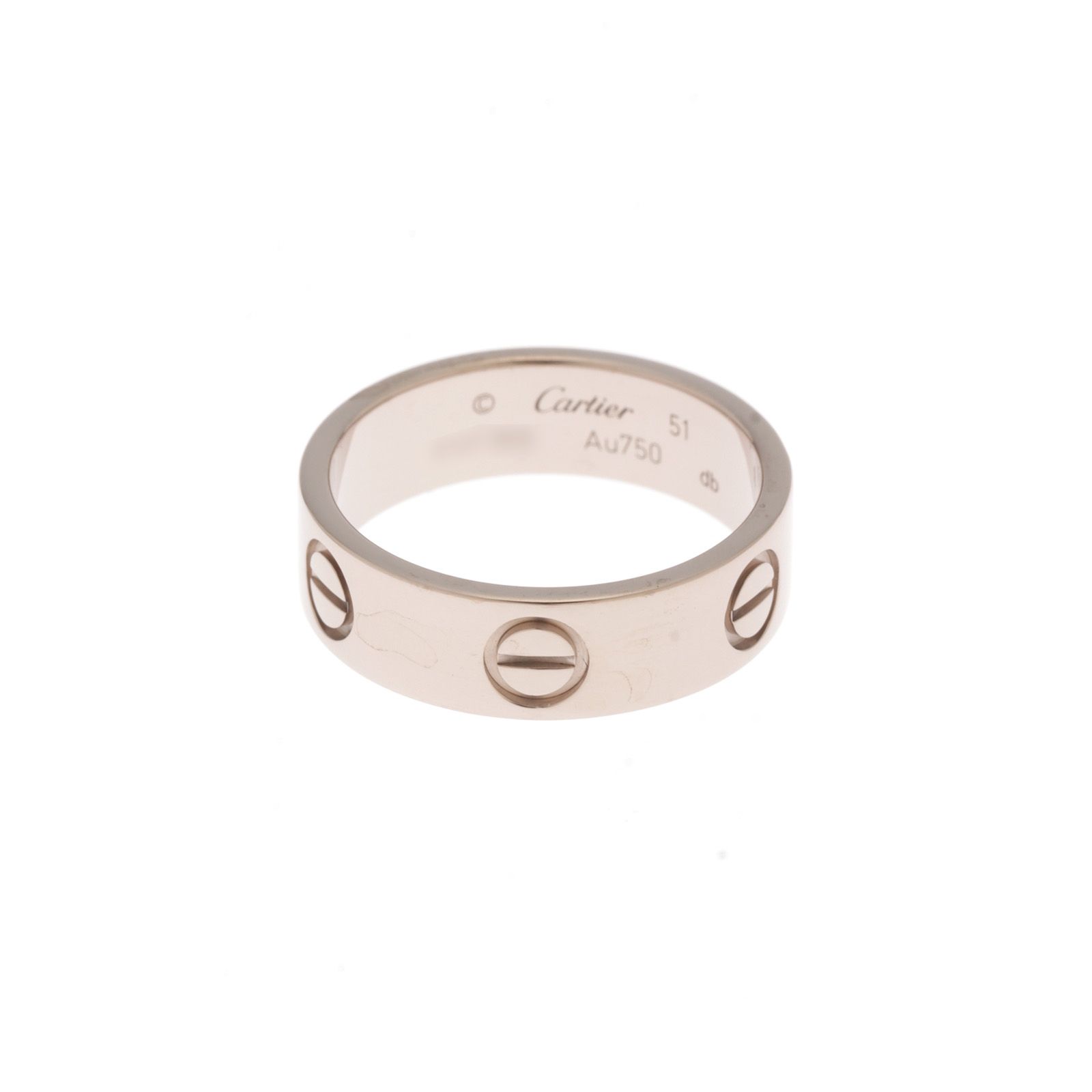CARTIER カルティエ ラブR/WG/5.7g/#51 B4084700 リング・指輪 K18ホワイトゴールド K18WG 11号 シルバー ユニセックス【中古】436