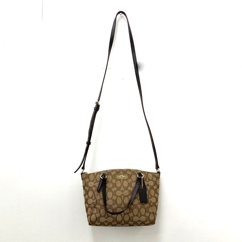 COACH コーチ ショルダーバッグ ハンドバッグ クロスボディ シグネチャー ミニ ケルシー サッチェル 総柄 鞄 ★ SS1668